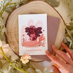 Carte Sirène - Carte d’anniversaire Sirène - Sirène - Carte d’anniversaire - Carte de sirène mignonne - Amant de sirène
