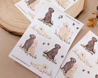 Labrador Stickers - Labrador Dog Stickers - Dog Sticker Pack- Vinyl Stickers - Planner Stickers - Planner Organisation Sticker - Dog Gift