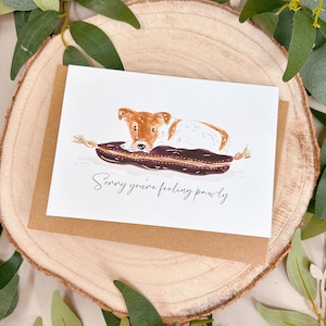 Jack Russel Get Well Card - Dog Get Well Card - Jack Russel Card - Cute Dog Card - King Charles III - Coronation Gift - Kings Coronation