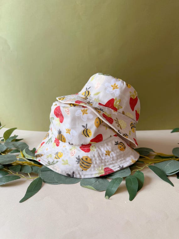 Yellow floral y2k inspired bucket hat short brim Amazon.com: Spring Yellow Flowers Illustration Infant  main image 4