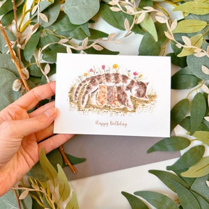 Carte d'anniversaire chat - carte d'anniversaire chaton - carte d'anniversaire chaton mignon - carte de joyeux anniversaire kawaii - amoureux des chats - anniversaire chat et chatons