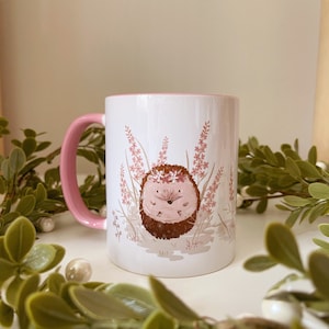 Hedgehog Ceramic Mug - Hedgehog Happy mug - Ceramic Cup - Ceramic mug - Hedgehog Mug - Tea Mug - Coffee Mug - Hedgehog Lover Gift - Mug