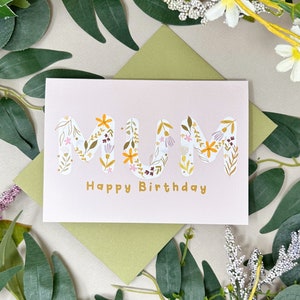 Blumen Mutter Geburtstagskarte - Blumen Geburtstagskarte - Botanische Mutter Geburtstagskarte - Frühlingsblume Karte - Alles Gute zum Geburtstag Karte - Pflanzenliebhaber Karte