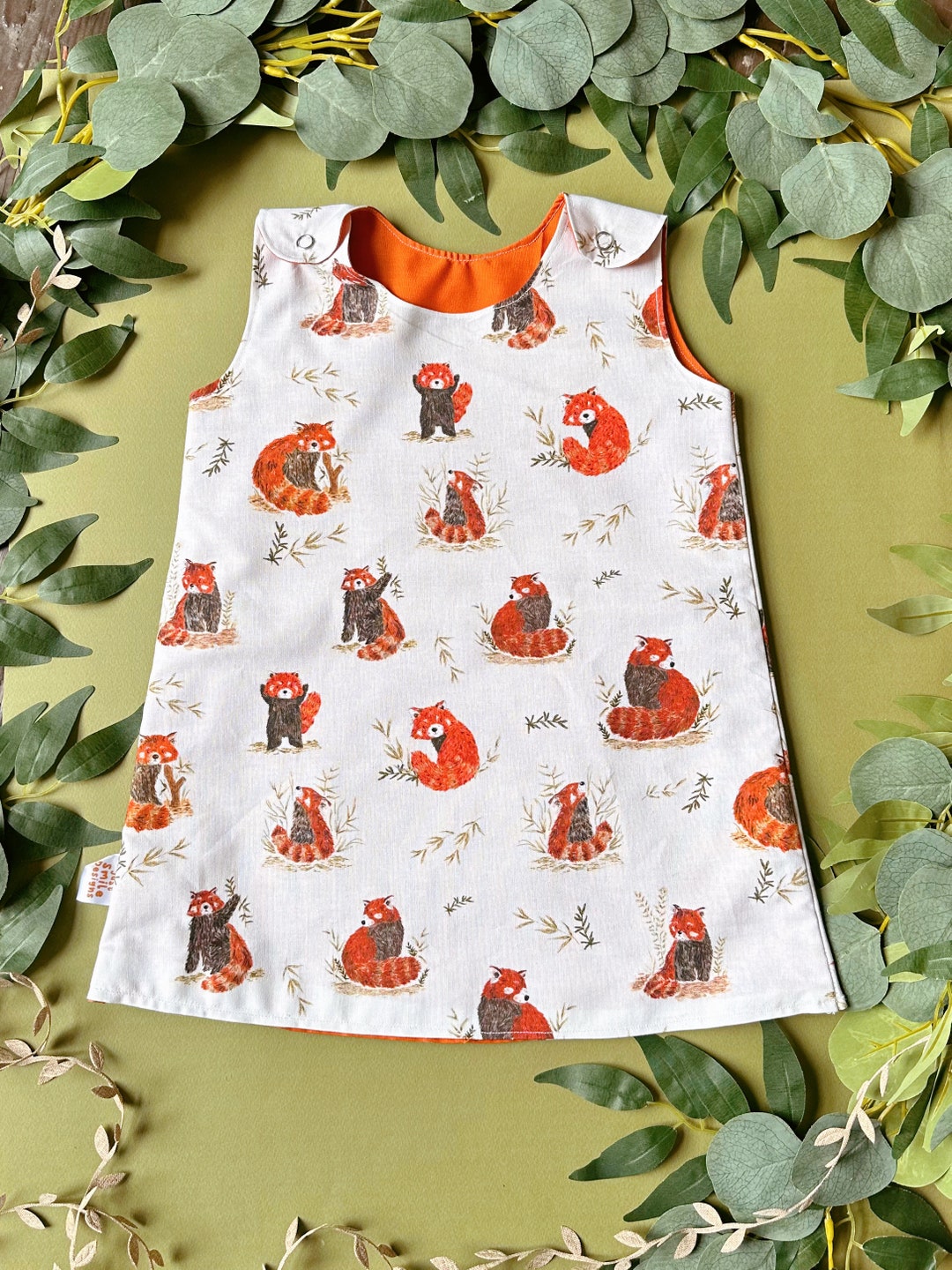 Baby Boy Dress In Panda Design Blended Yellow Color