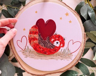 Tappetino Per Mouse Carino Con Panda E Albero: Morbido E Sottile 19,6x23,5 Cm, Regalo Per Bambini