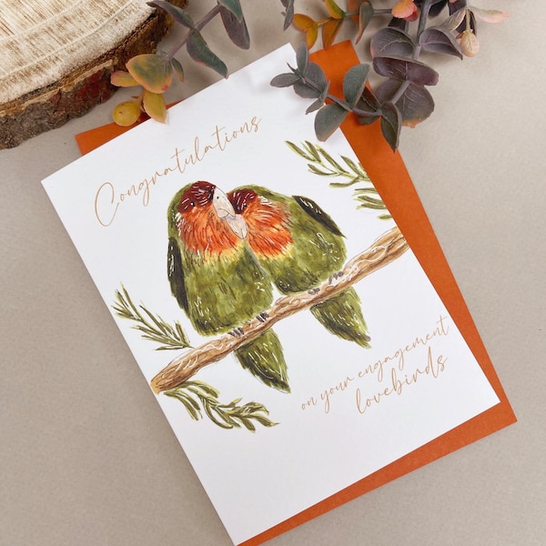 Love Bird Wedding Card - Bird Wedding Card - Bohemian Wedding Card - Love Bird Card - Wedding Card - Bird Wedding Card - Happily Ever After