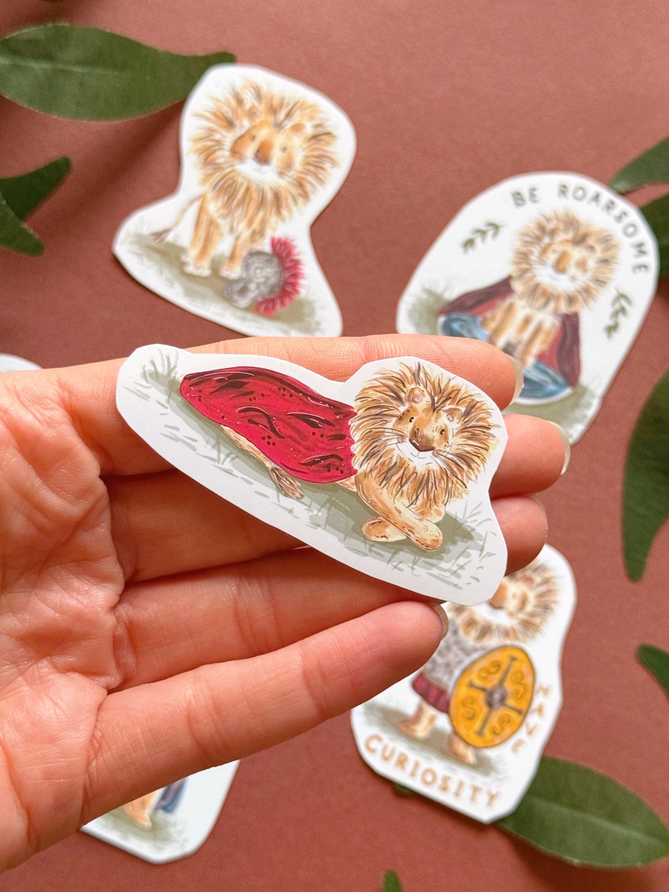 Warrior Lion Sticker - Lion Sticker Pack- Vinyl Stickers - Birthday ...