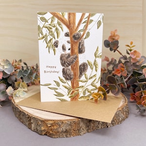 Carte d’anniversaire Panda - Carte Panda - Carte d’anniversaire gâteau - Carte d’anniversaire de la faune - Carte d’anniversaire d’animal - Carte de panda mignon - Panda Lover -