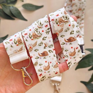 Sea Otter Lanyard - ID-Abzeichen Halter - Otter Geschenk - Arbeit - College - Schule - Schlüssel -Schlüsselanhänger - Abschied Geschenkidee -Kawaii Stationary