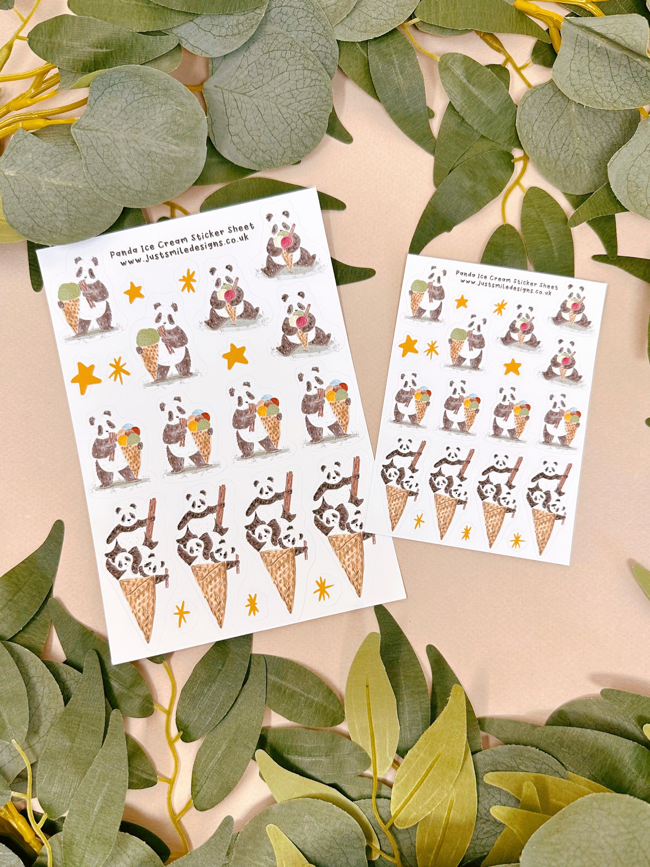 Panda Sticker Sheet - Stationery Gift - Bullet Journel - Kawaii - Matte Vinyl Labels - Cottagecore - Scrapbook Decor- Planner Organisation