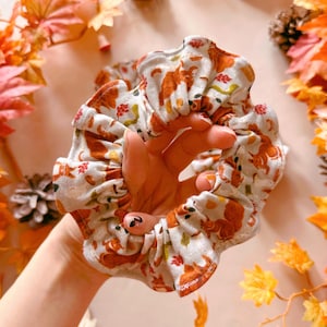 Red Squirrel Hair Scrunchy- Woodland Animal -Hand made Hair Scrunchy-Scrunchies -Hair Accessories -Hair Tie Elastics -Quirky Hair Scrunchies