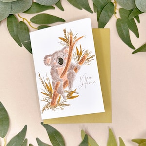 Carta Koala Nuova Casa - Carta Koala - Carta Nuova Casa - Carta Fauna Selvatica - Carta Nuova Casa - Nuova Carta Pad - Carta Animale - Carta Koala Carina - Amante Koala