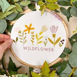 Wild Flower Mousepad - Botanisches Mousepad - Niedliches Schreibtisch Zubehör - Illustriertes Mousepad - Kawaii Schreibtisch Accessoires - Büro Dekoration