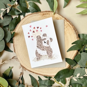 Panda Card - Panda Notecard - Blanco Kaart - Love Card verzenden - Panda - Thinking of You Card - Panda Love Card - Cute Card - Kawaii Panda
