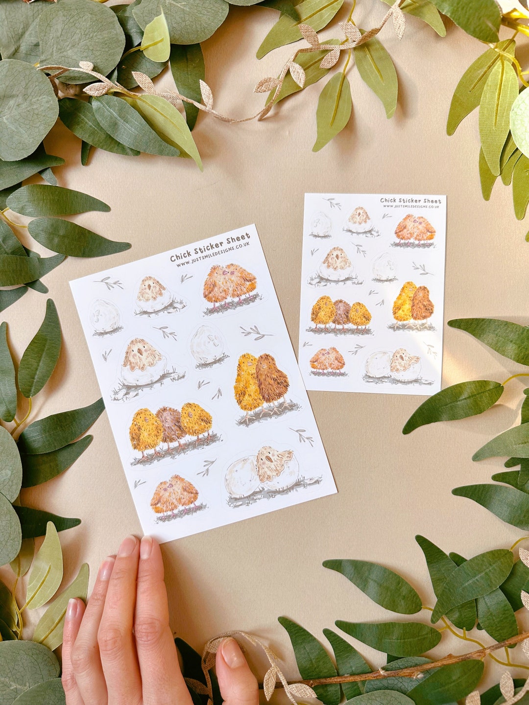 Easter Chicks Stickers - Chicks Sticker Sheet - Baby Chicks Sticker ...