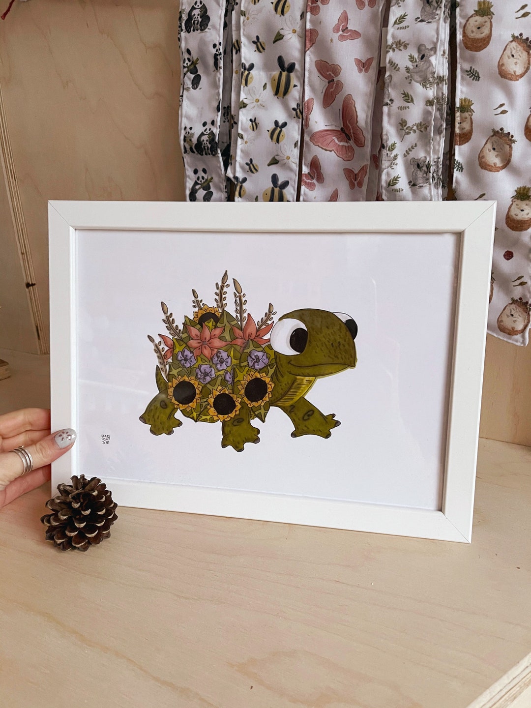Tortoise Art Print - Cute Wall Print - Kids Room Art Print - Nursery ...