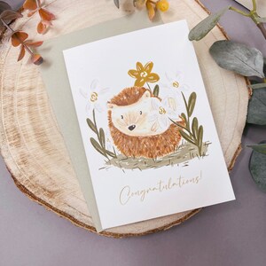 Hedgehog Carte de félicitations - Carte Hérisson - Carte d’examen - Carte Hedgie - Carte de hérisson mignon - Amoureux du hérisson - Hérisson - Carte de félicitations
