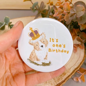 Corgi Badges - Verjaardag Badge - Verjaardag Corgi Badge - Corgi Pins - Corgi Button - Corgi Pin Back Buttons - Badges - Corgi Gift - Dog Lover