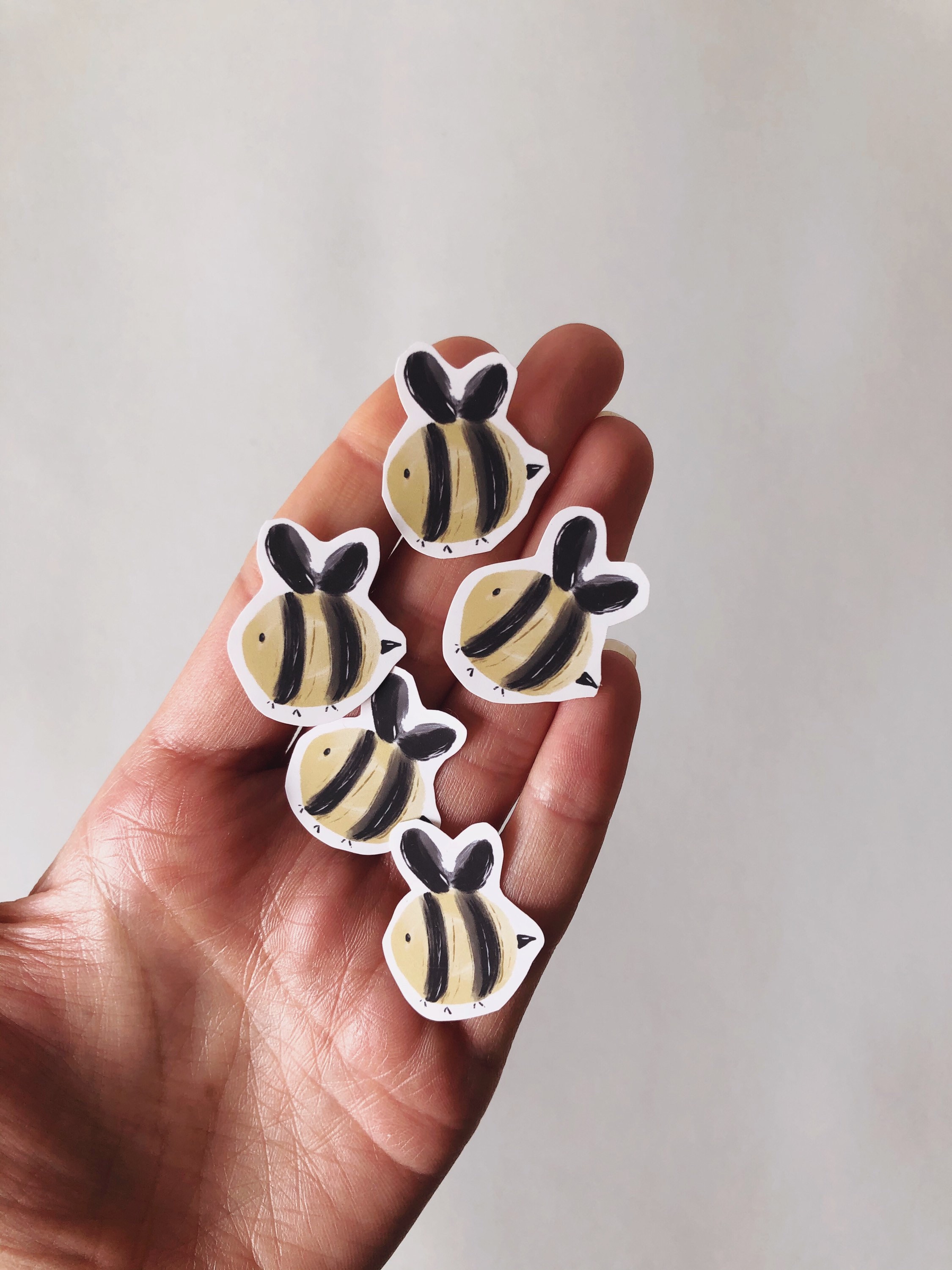 Bee Sticker Set - Bee Sticker Pack- Vinyl Stickers - Bees - Kawaii ...