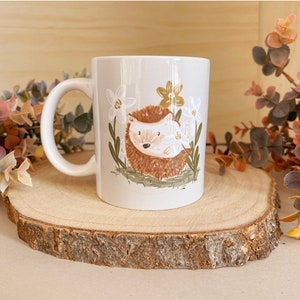 Hedgehog Ceramic Mug - Hedgehog Happy mug - Ceramic Cup - Ceramic mug - Hedgehog Mug - Tea Mug - Coffee Mug - Hedgehog Lover Gift - Mug