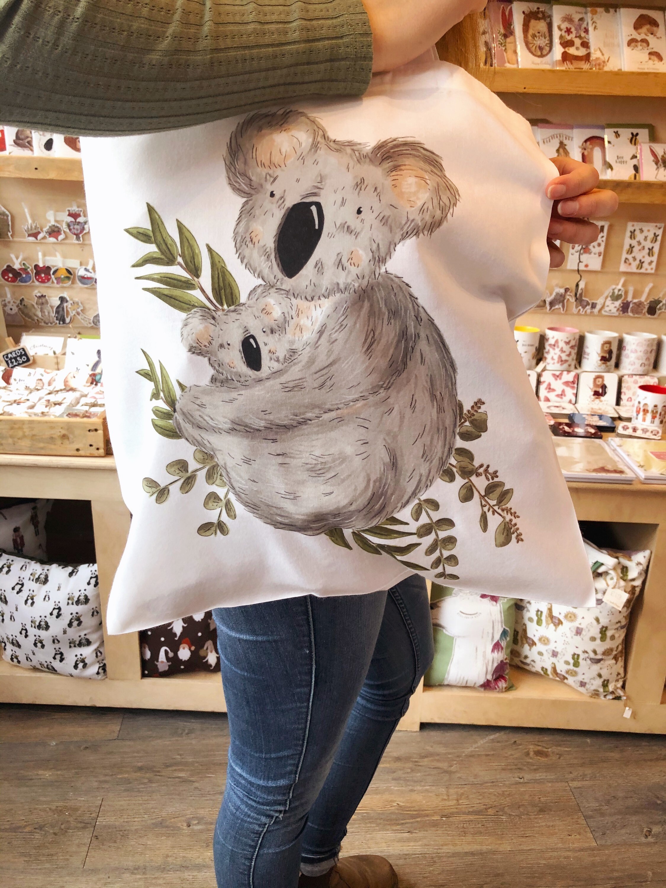 Koala Tote bag Shopping Bag Cotton Bag Market Bag Eco Etsy