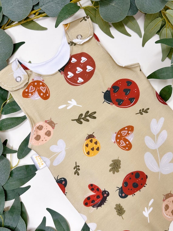 Pagliaccetto coccinella Pagliaccetto in jersey di cotone Pagliaccetto coccinella Nuovo regalo per neonati Abbigliamento per neonati Abbigliamento per bambini Pagliaccetto fatto a mano Neutro Etsy Ital...