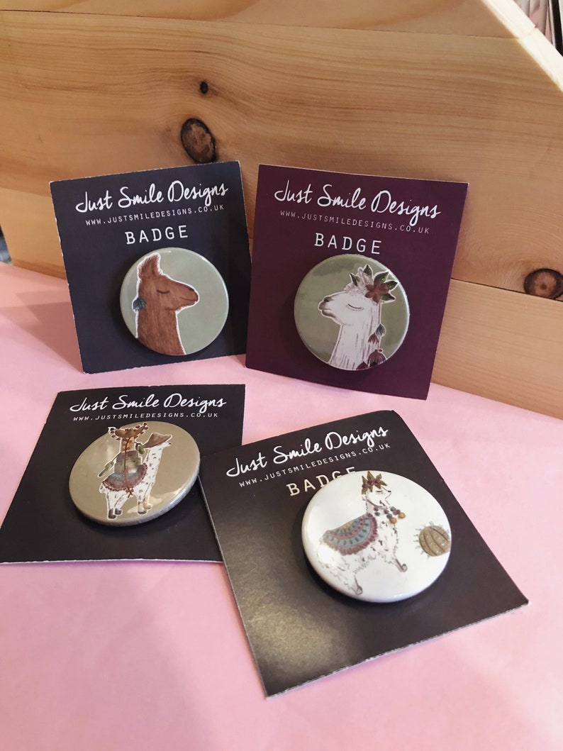 Llama Badges - Llama Pins - Llama Button - Llama Pin Back Buttons ...