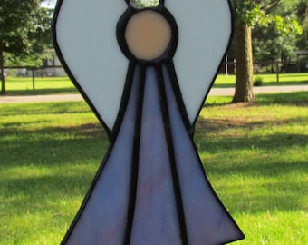 Stained Glass Angel Sun Catcher Christmas Ornament