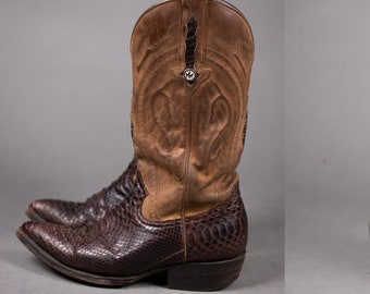 1970's Montana Python Western Boots - Cowboy Boots - Size UK9