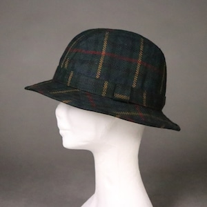 1970's Green Tartan DAKS SIMPSON Wool Hat
