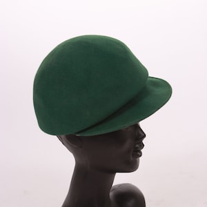 1960s Green Wool Cap