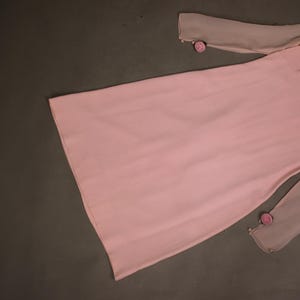 1960s Silk Rose Pink Mini Cocktail Dress - Size Xs
