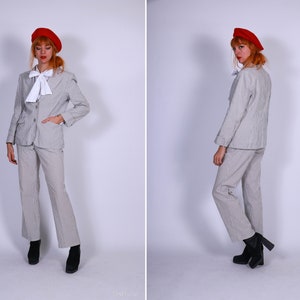 1990s MADELEINE Stripped Suit - Size S