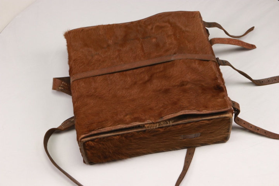 1940s Swiss Tornister Cowhide Rucksack - 40's Swiss School 
