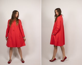 1960s Red Coat - Size S