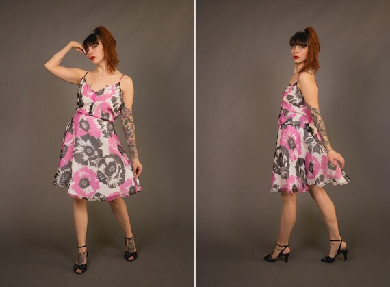 1990's White and Pink Silk Set - 90's Silk 2 Piece