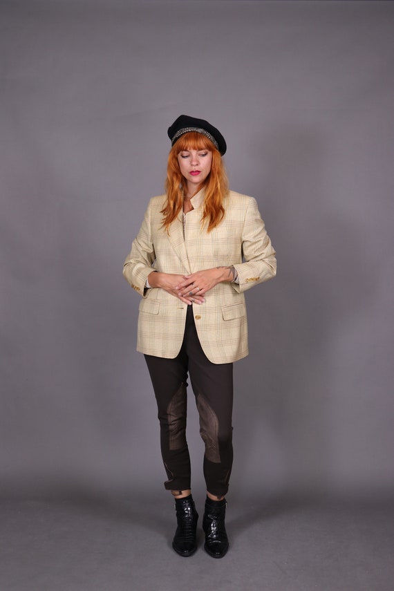 1990's AUSTIN REED Beige Wool Blazer - 90's Austi… - image 2