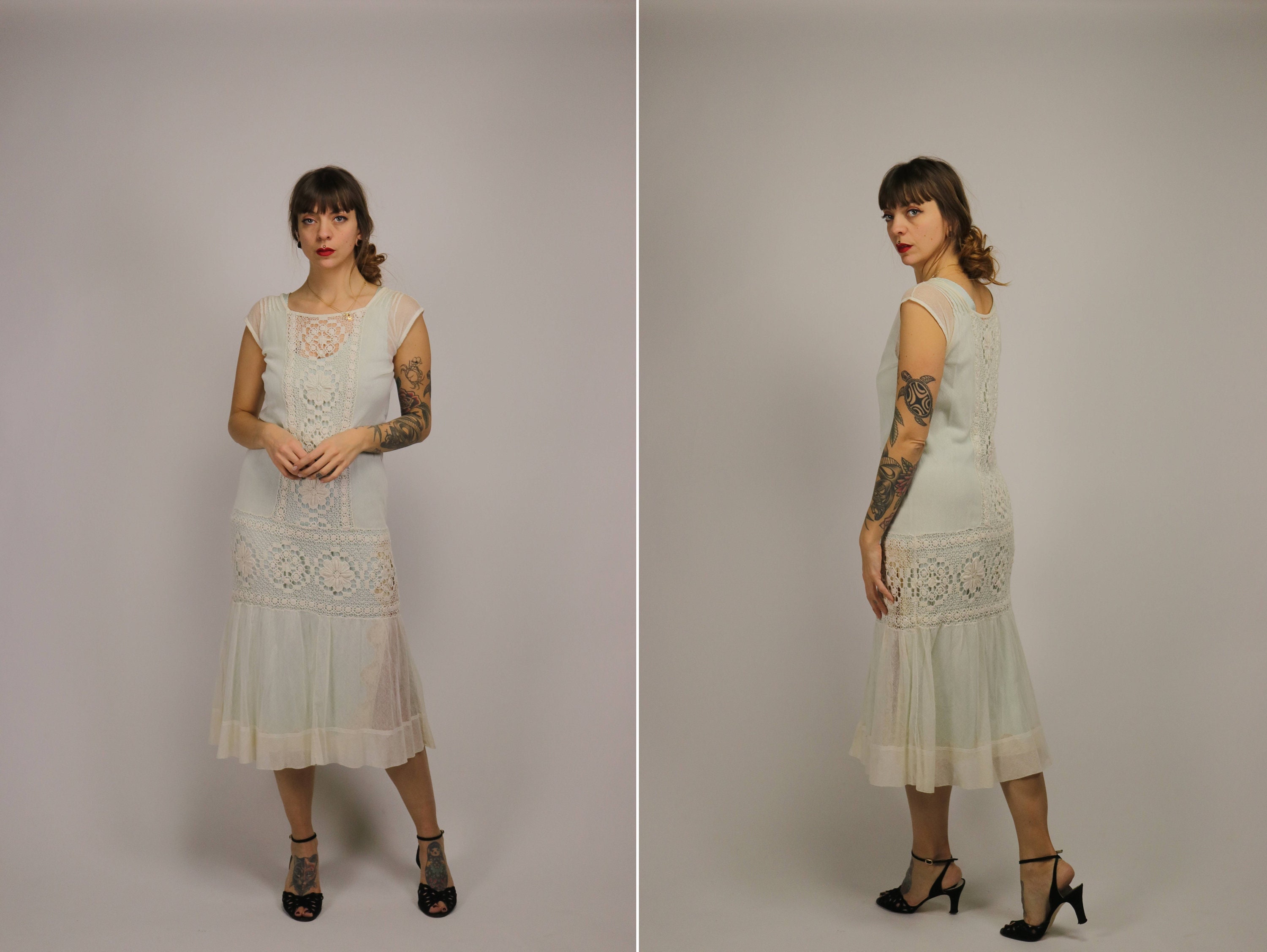 Crochet Dress 1920s 