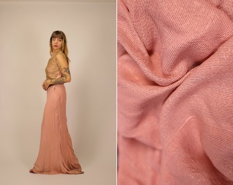 RARE 1930s Evening Pink and Gold Lame Dress