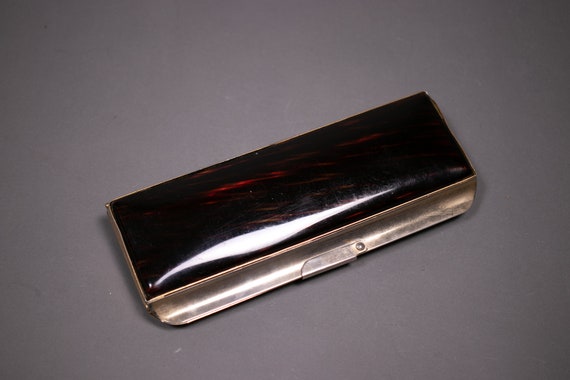 1940's Brown Translucent Lucite Clutch - Transluc… - image 1