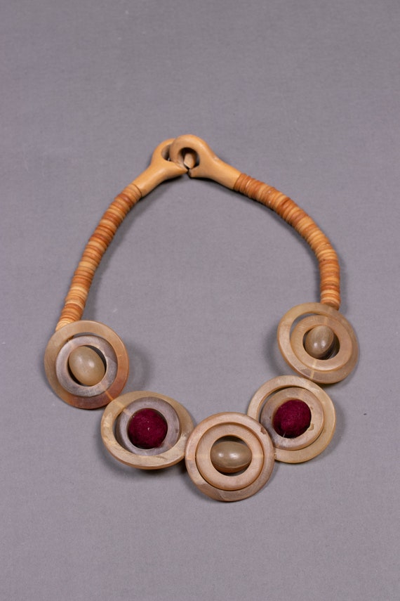 Rare and Collectible 1940's Bakelite and Wood Neck