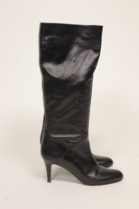 1990's BALLY Black Leather Boots - vintage BALLY … - image 5