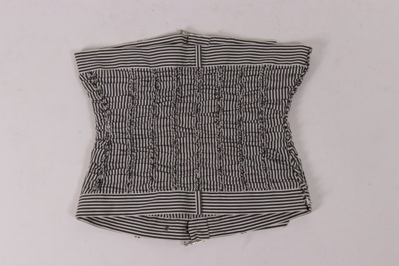 1990s JOHN GALLIANO Stripped Bustier Top - Size S - image 4