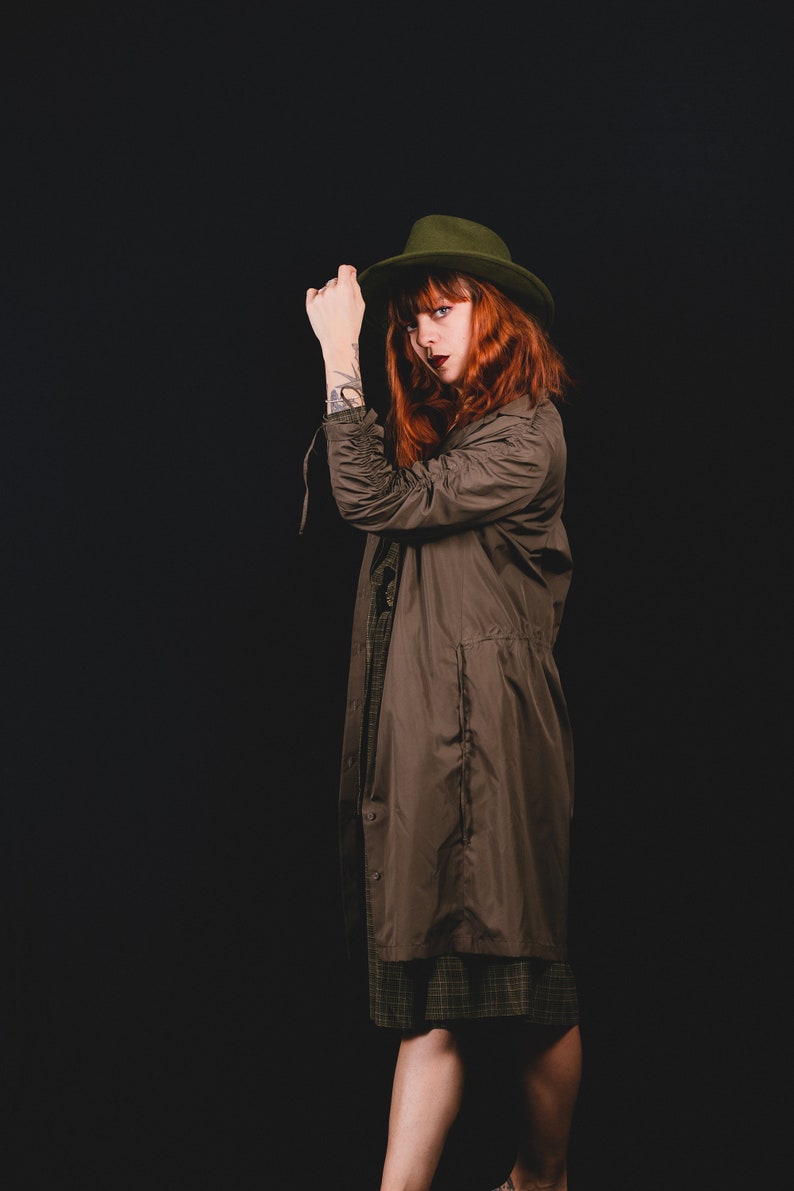 ON SALE 15/% JIL Sander Kahki Green Trench Coat Size S-M