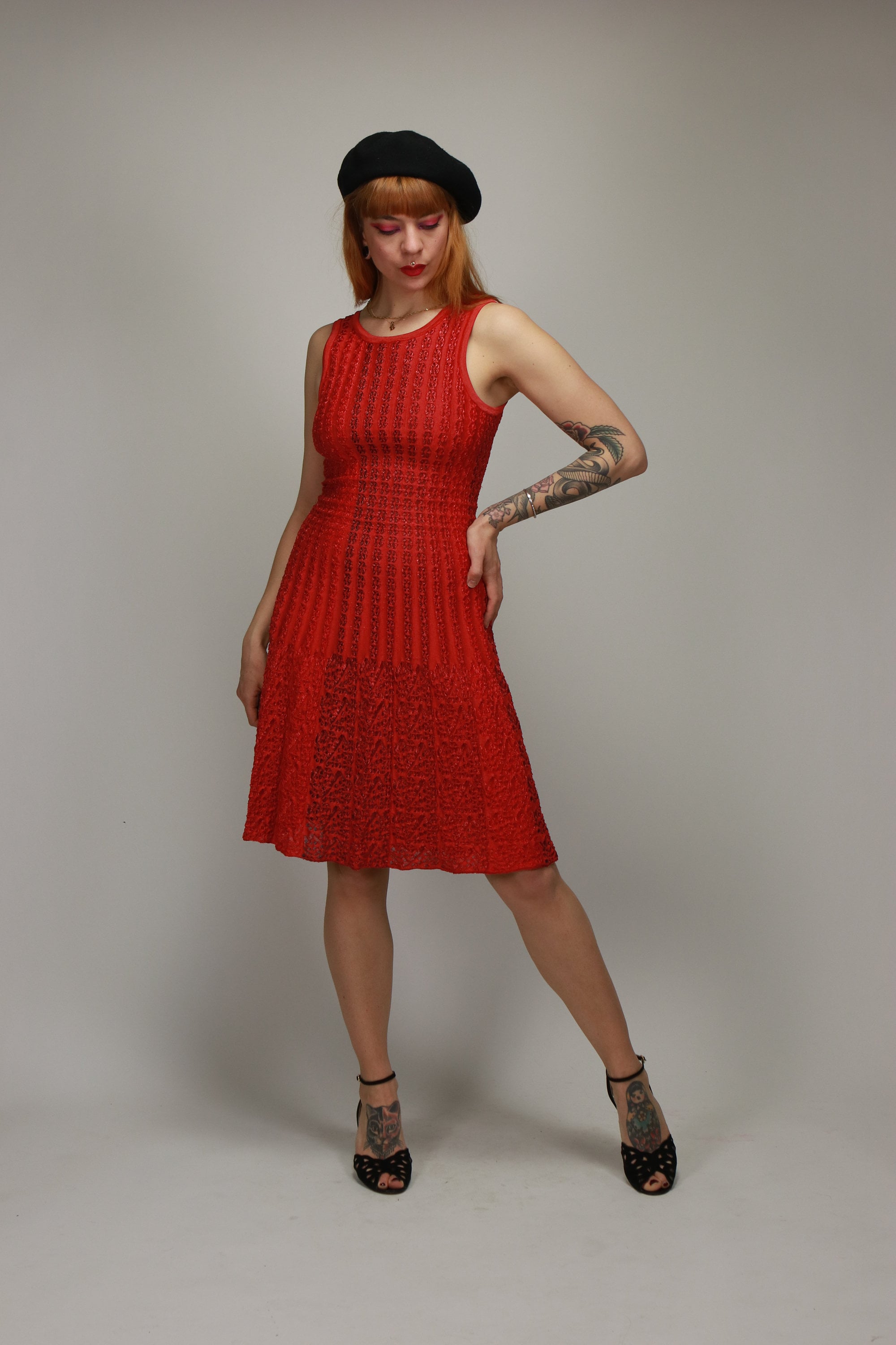 2000s AZZEDINE ALAIA Coral 3D Pattern Raffia Dress - Size S - Etsy