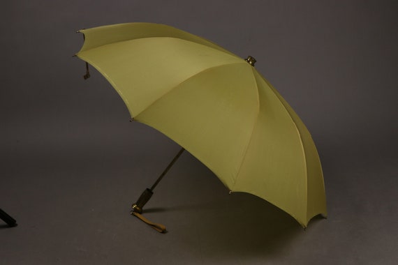 1960's Mustard Yellow KNIRPS Umbrella