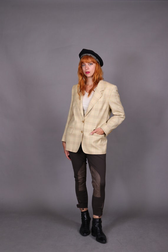 1990's AUSTIN REED Beige Wool Blazer - 90's Austi… - image 7