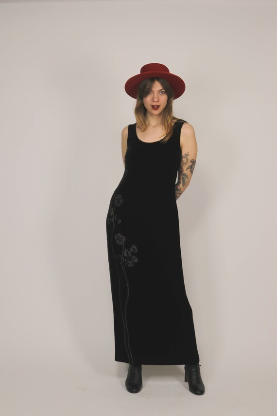 DKNY Black Velvet Dress - Etsy