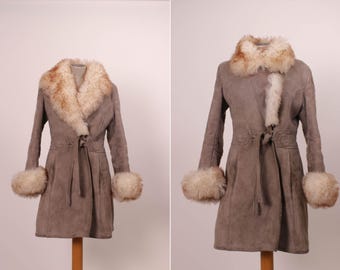 Vintage Authentic Mouton Sheep Skin Coat - Etsy