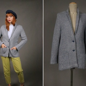 1960&#39;s PIERRE CARDIN Knitted Wool Cardigan - Size S to M
